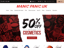 Tablet Screenshot of manic-panic.co.uk